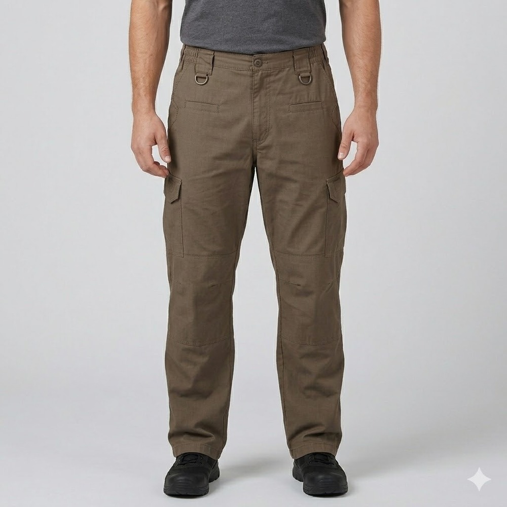 LA Police Gear Elastic‎ Basin Operator Tactical Cargo Pants Olive Brown 38x31